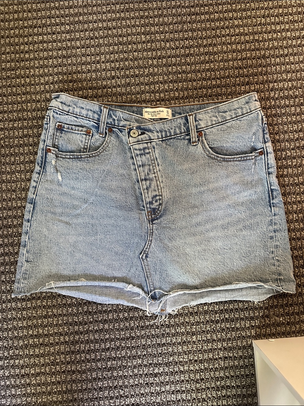 Abercrombie & Fitch Micro Mini Denim Skirt